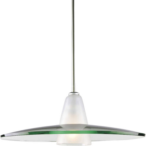 Glass Pendants 1 Light 20 inch Brushed Nickel Pendant Ceiling Light