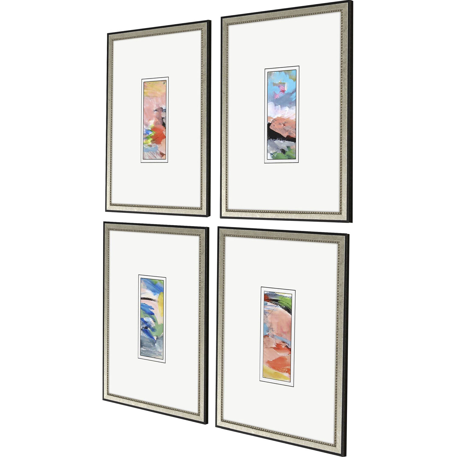 Homecoming Blue and Green and Pink and Multi Framed Art