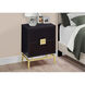 Seneca 24 X 18 inch Cappuccino and Gold Accent End Table or Night Stand