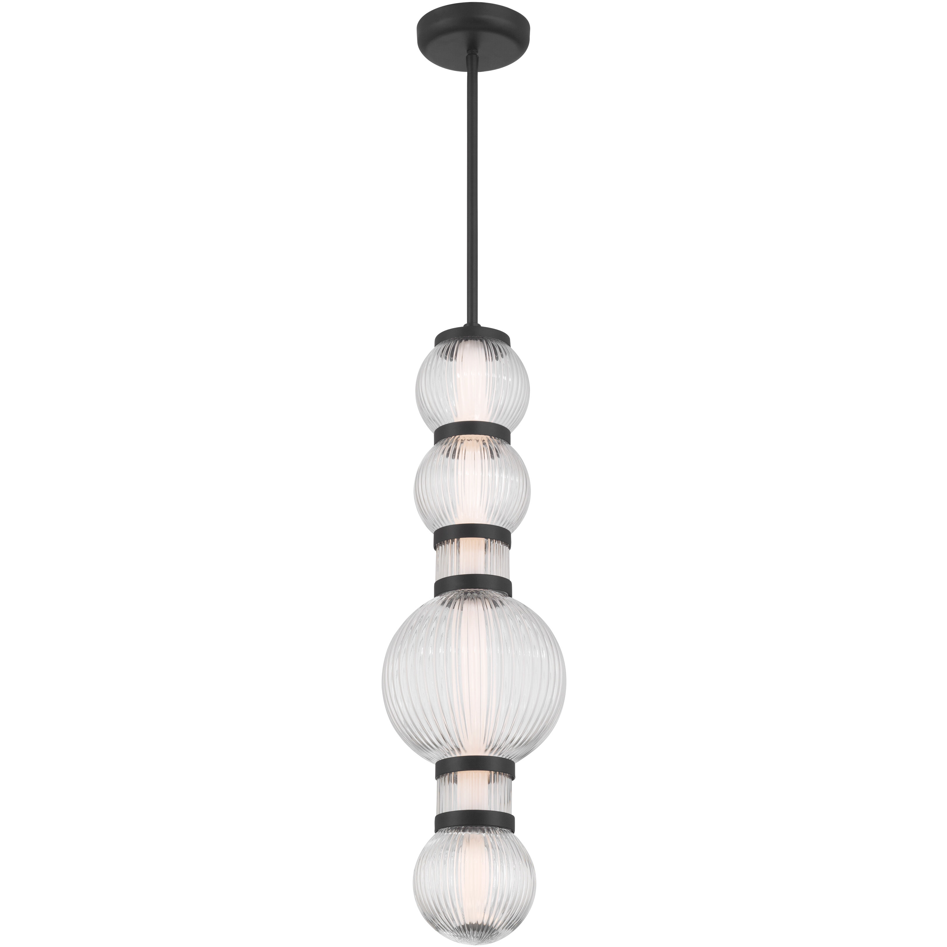 Cordel LED 8 inch Dark Matte Black Mini Pendant Ceiling Light