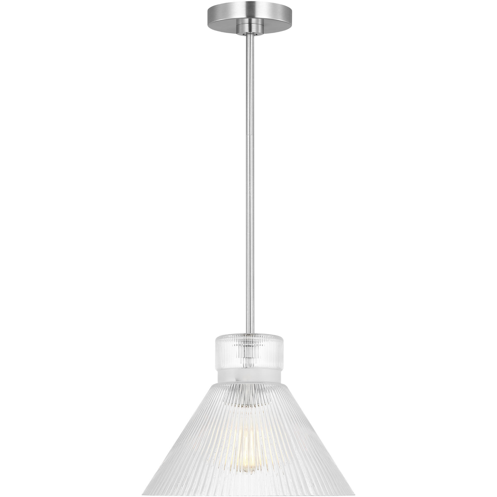 Drew & Jonathan Liouet 1 Light 12 inch Brushed Nickel Pendant Ceiling Light, Medium