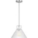 Drew & Jonathan Liouet 1 Light 12 inch Brushed Nickel Pendant Ceiling Light, Medium