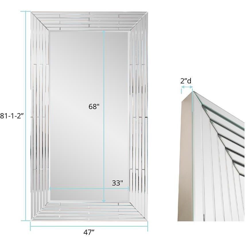 Lenox 82.5 X 47 inch Champagne Wall Mirror