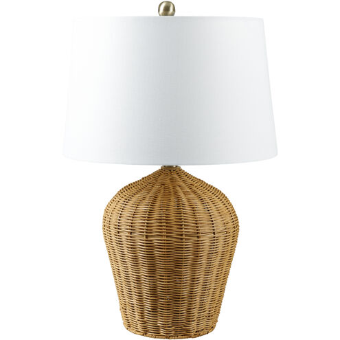 Sogno 24 inch 100 watt Brown Accent Table Lamp Portable Light