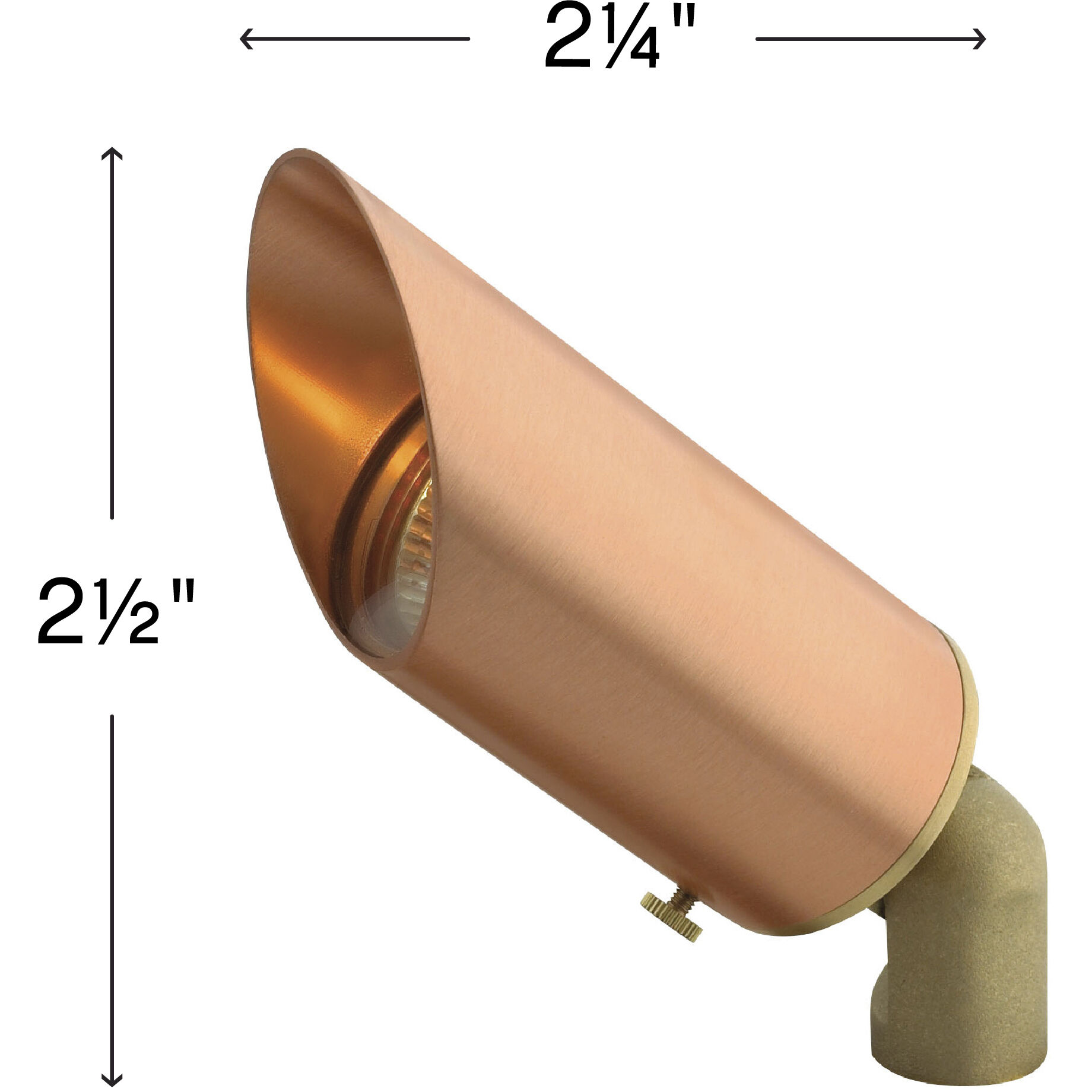 Isaac 12v 8.00 watt Natural Copper Landscape Spot Light