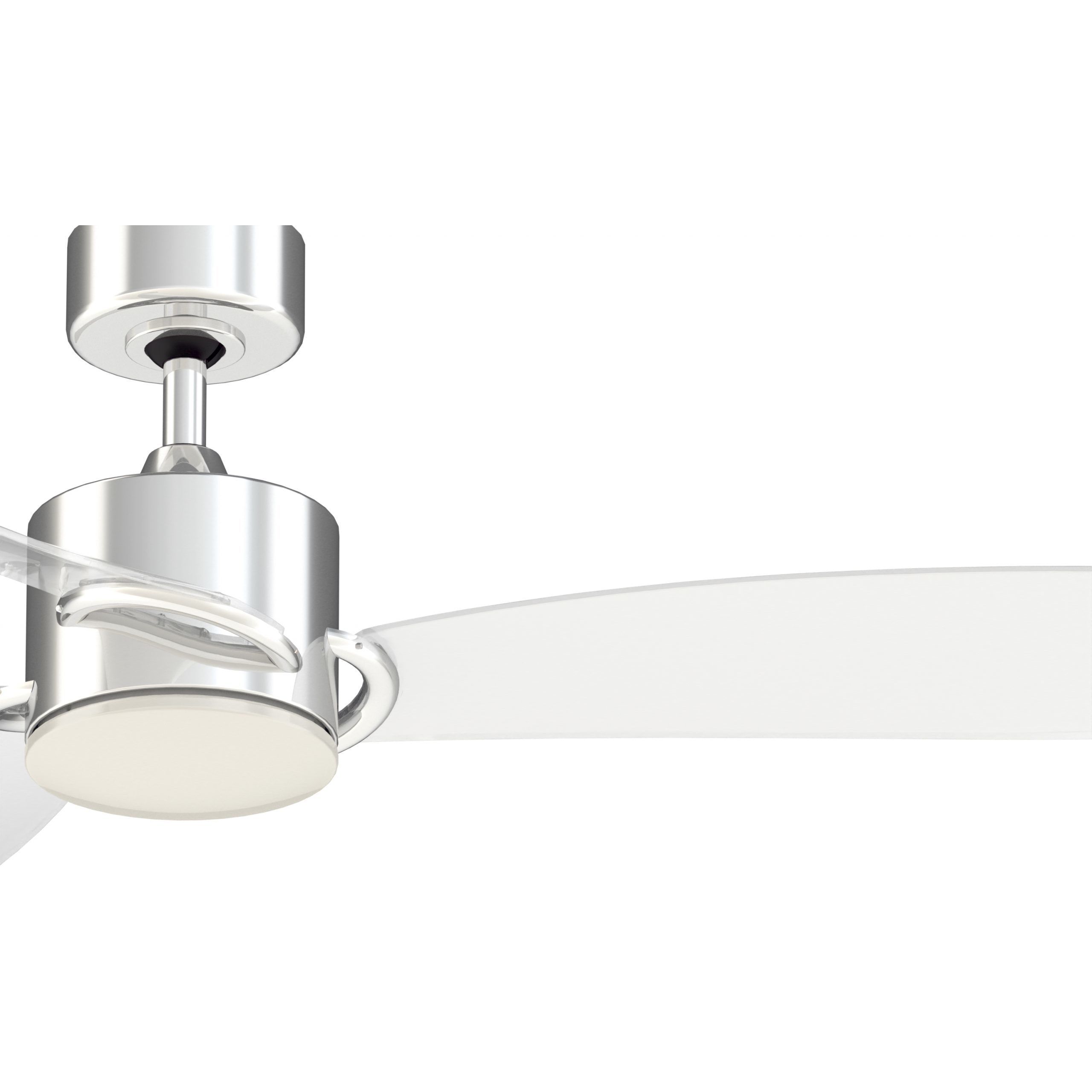 SculptAire 52 inch Brushed Satin Brass with Clear Blades Fan-Uni