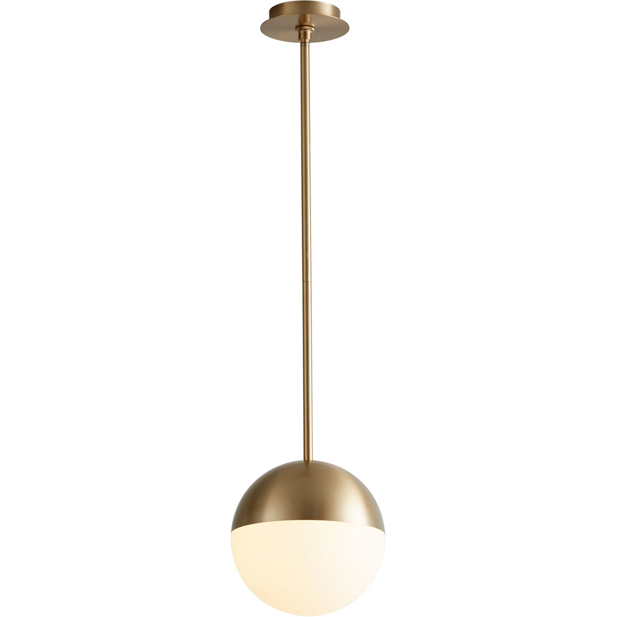 Mondo LED 10 inch Aged Brass Pendant Ceiling Light