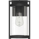 Astwood 1 Light 11.75 inch Matte Black Outdoor Wall Light, Small