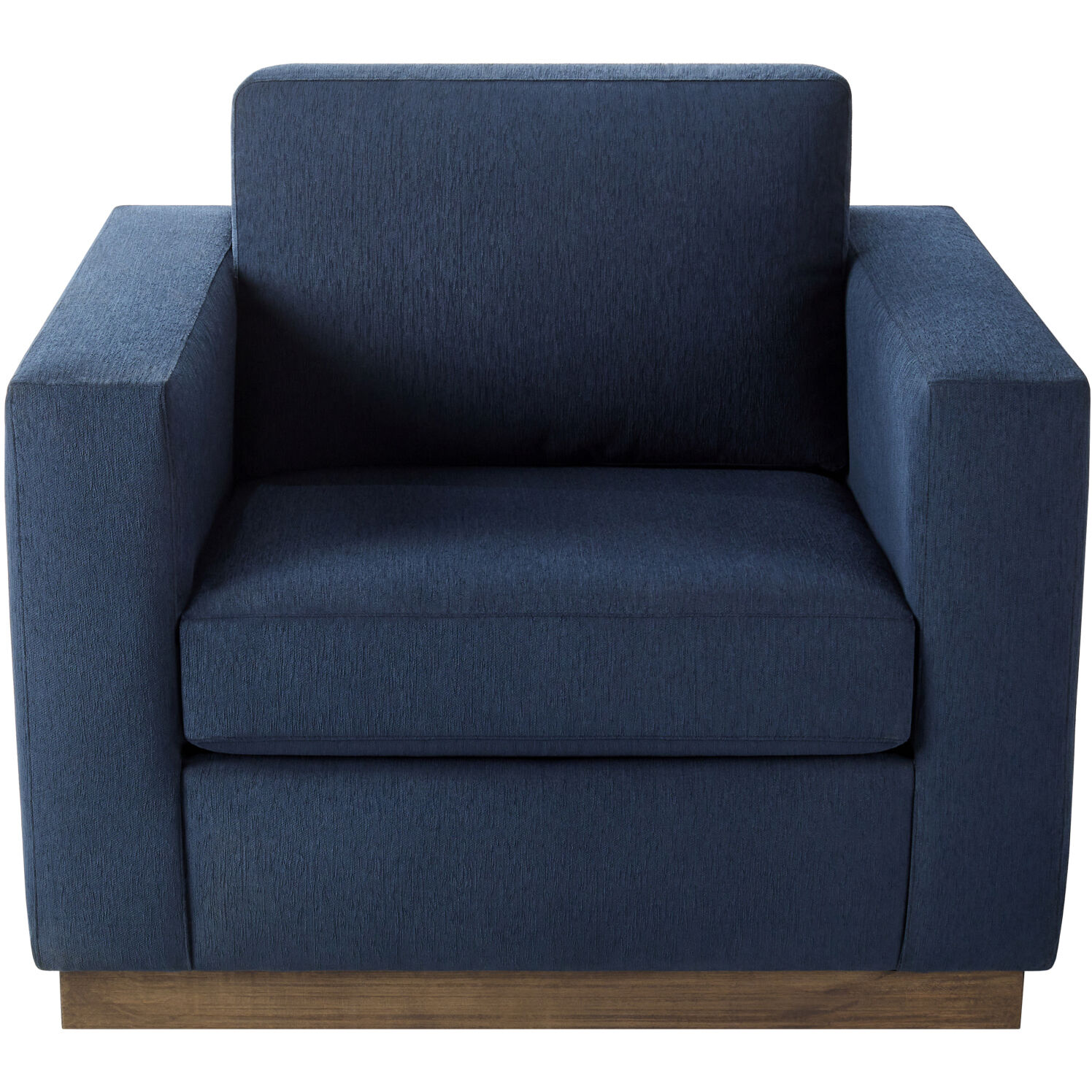 Amherst Dark Blue / Brown Accent Chairs