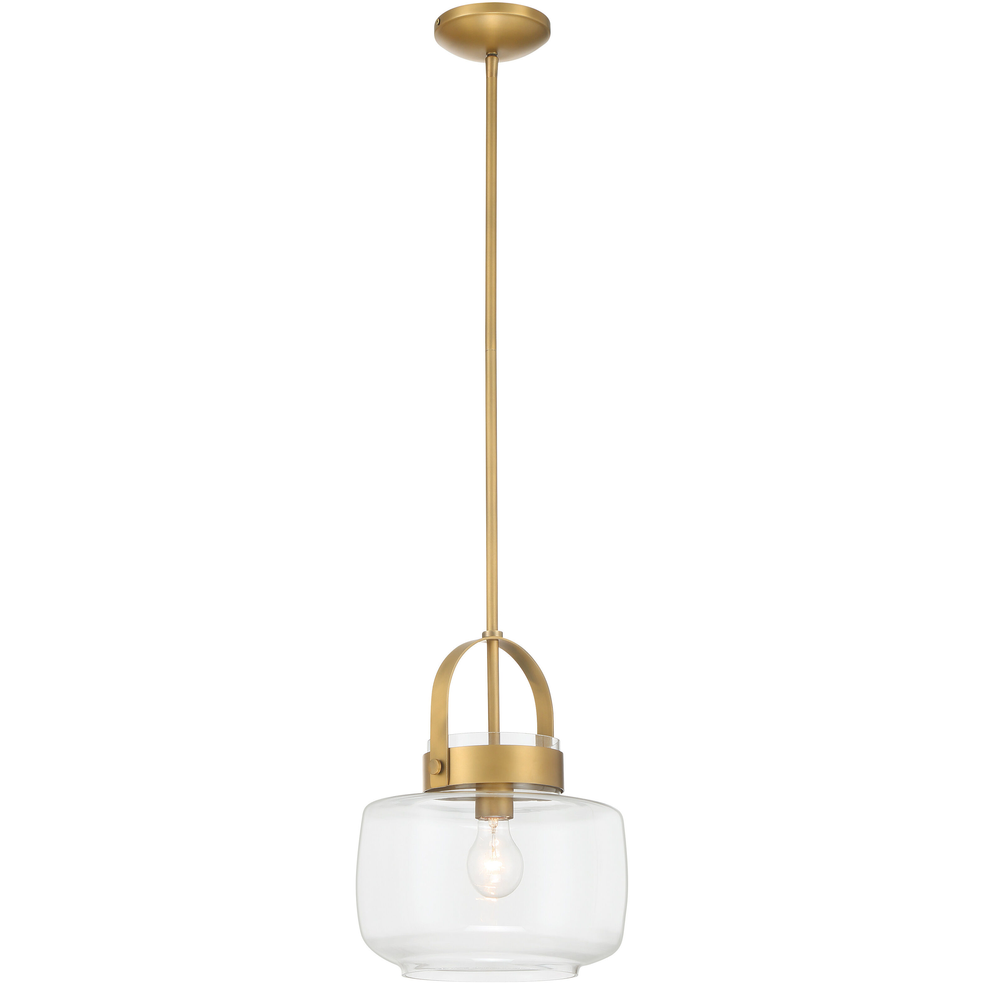 Wickglow 1 Light 11 inch Legacy Brass Pendant Ceiling Light