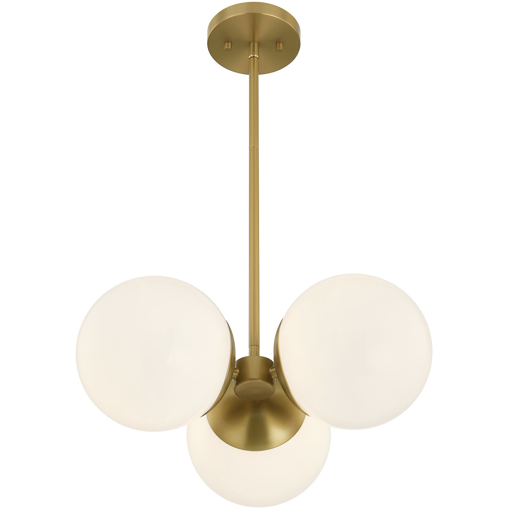 Turin 3 Light 17 inch Warm Brass Chandelier Ceiling Light