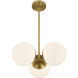 Turin 3 Light 17 inch Warm Brass Chandelier Ceiling Light