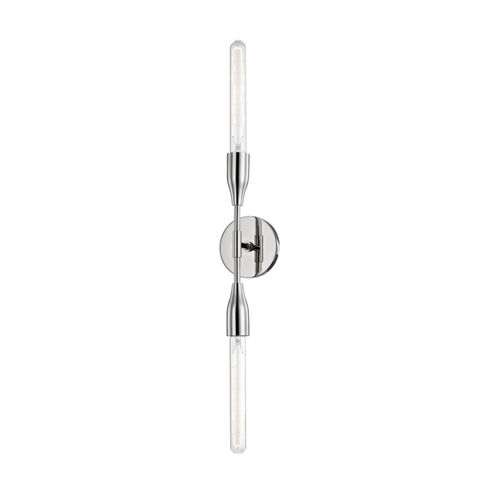 Tara 2 Light 5 inch Polished Nickel ADA Wall Sconce Wall Light