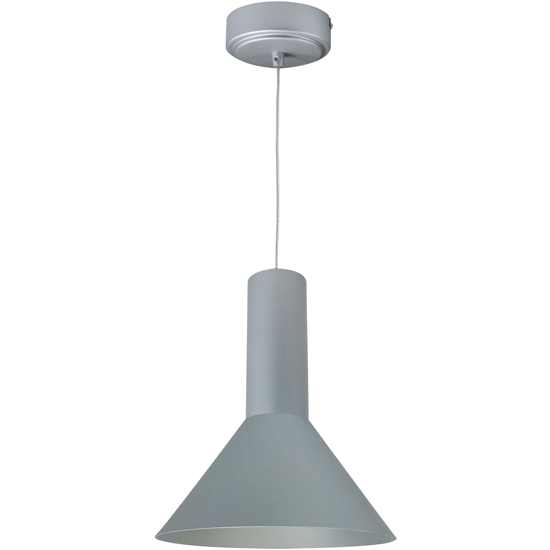 iLENE Silver with Silver 8 inch Cylinder Shade