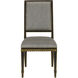 Ines Caviar Black/Antique Gold Chair