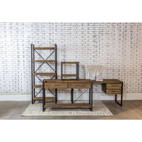 Armour Square 63 X 24 inch Natural with Black Desk