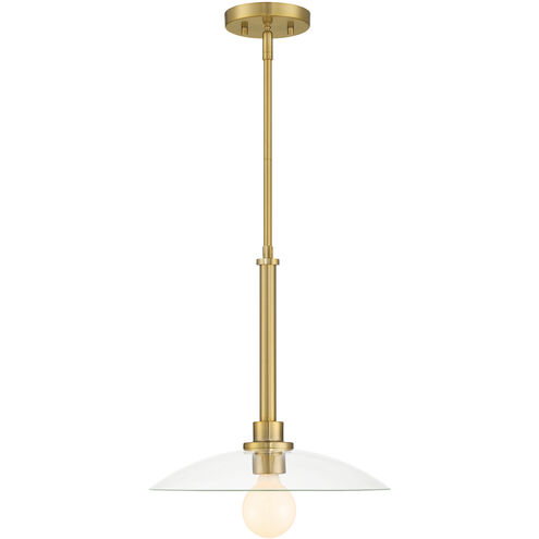 Litto 1 Light 14 inch Brushed Gold Pendant Ceiling Light