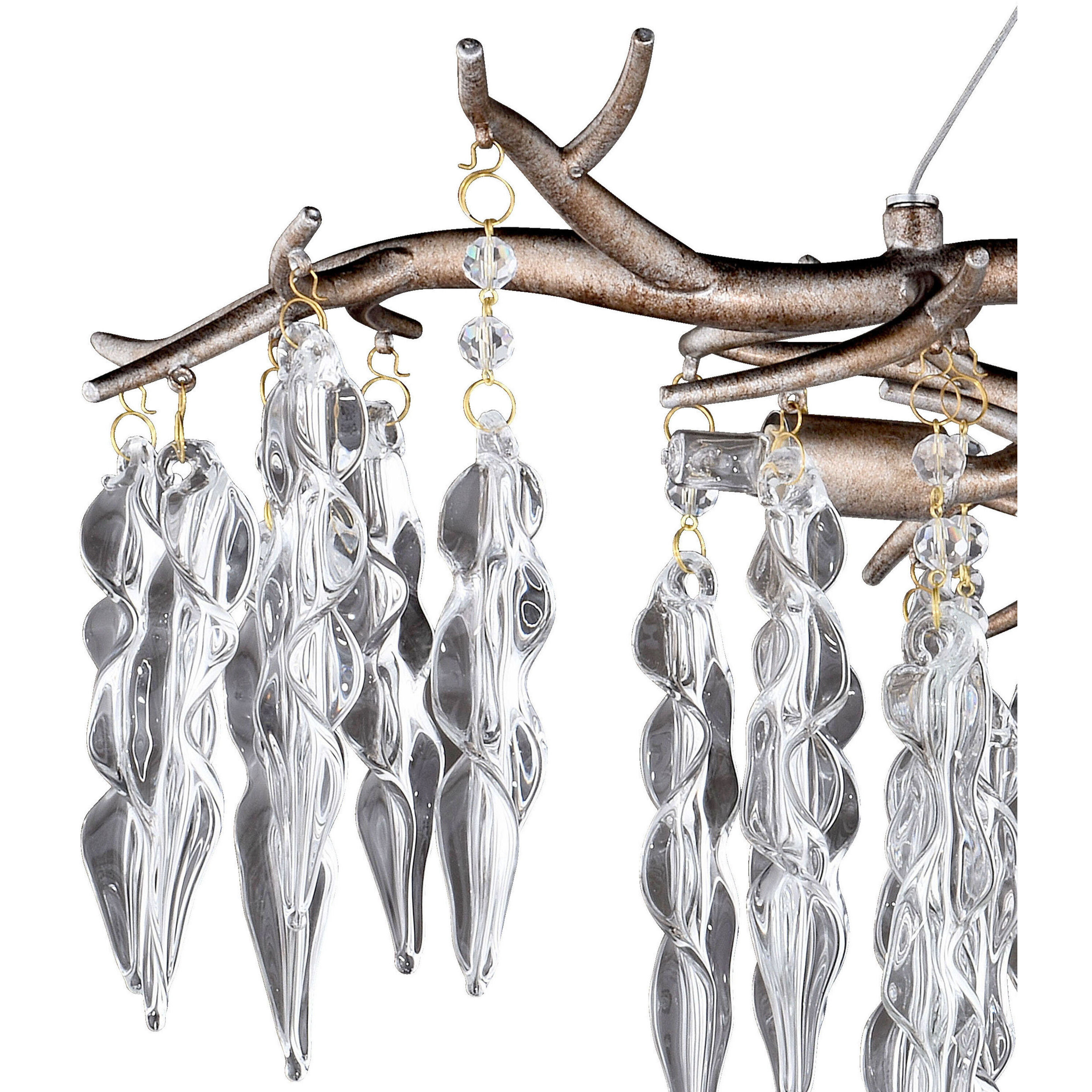 Rainier 4 Light 24 inch Silver Mist Semi-Flush Mount Ceiling Light