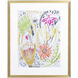 Tropical Blooms Green and Pink and Yellow and Orange Framed Art, Propac