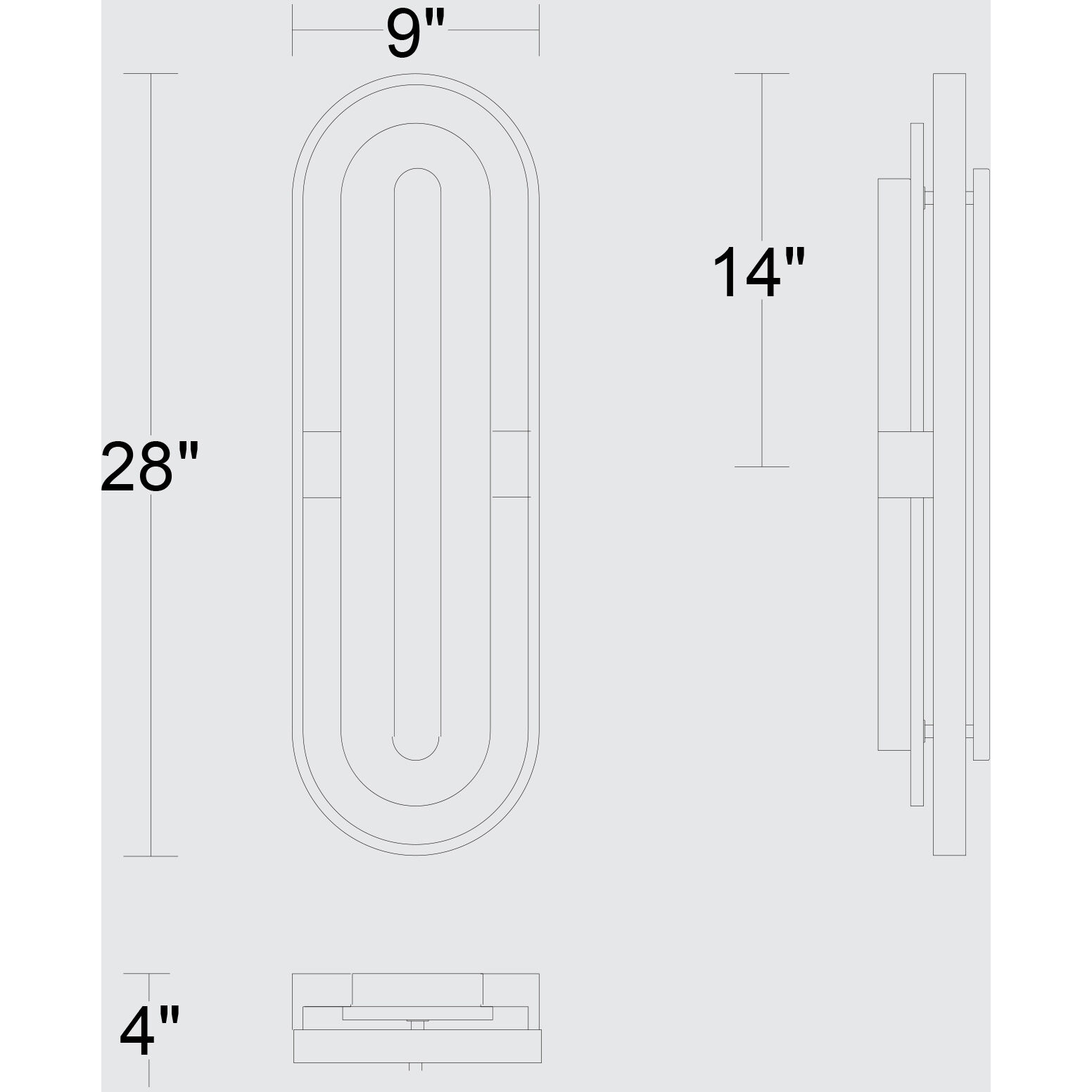 Roundabout LED 28 inch Sand Black Outdoor Wall Sconce