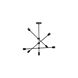 Canada 6 Light 27 inch Matte Black Chandelier Ceiling Light