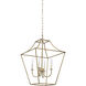 Versailles 4 Light 18 inch Dark Antique Brushed Brass Pendant Ceiling Light