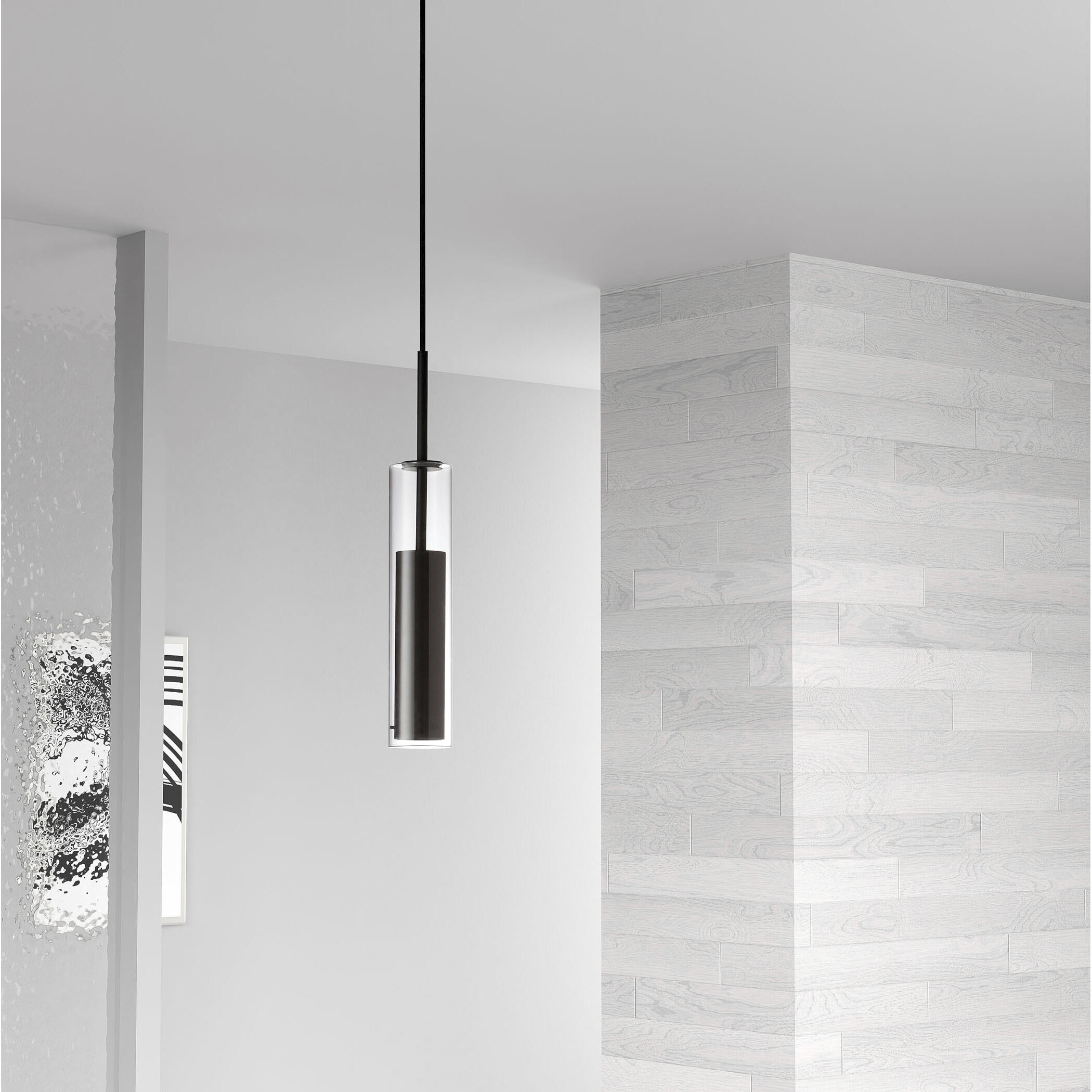 Luna LED 2.5 inch Black Pendant Ceiling Light 