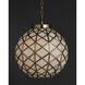 Polyhedron 1 Light 16 inch Antique Brass Pendant Ceiling Light, Small