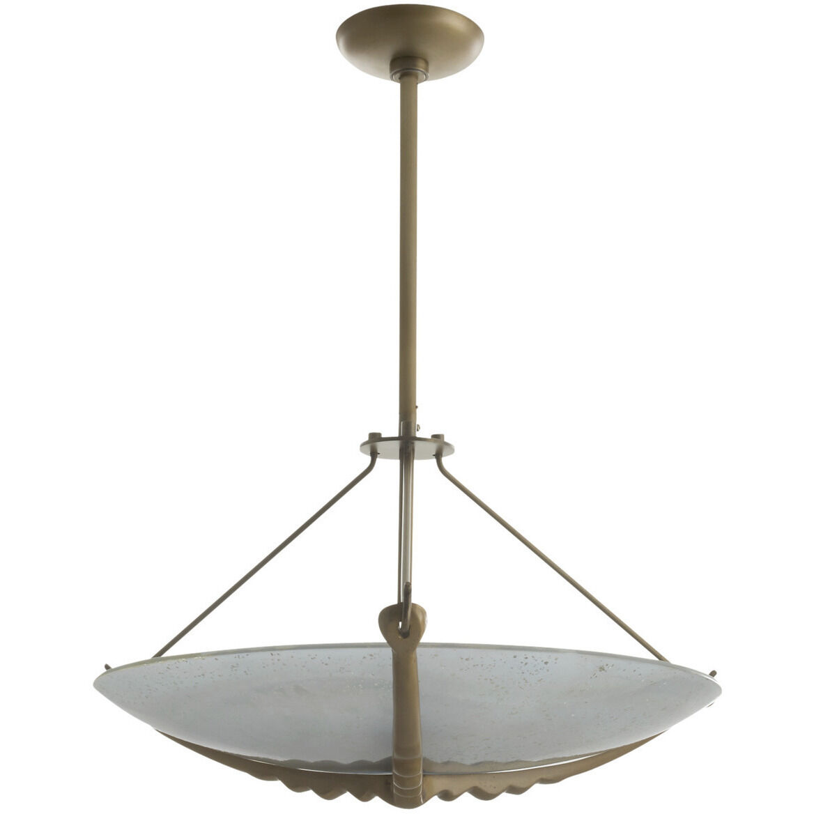 Karlsen 3 Light 23 inch Antique Brass Semi-Flush Mount Ceiling Light