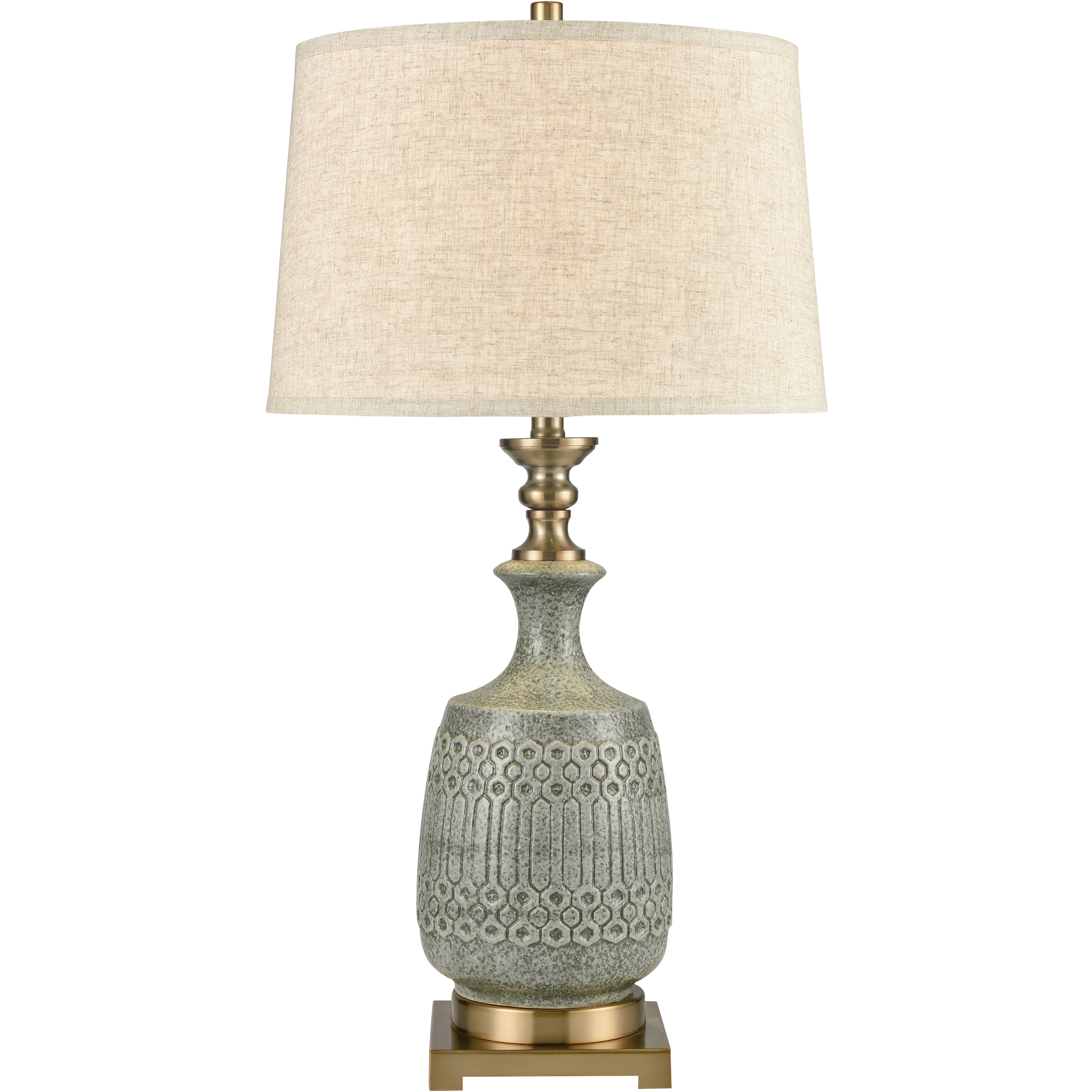 Port Ewen 33 inch 150 watt Blue Table Lamp Portable Light