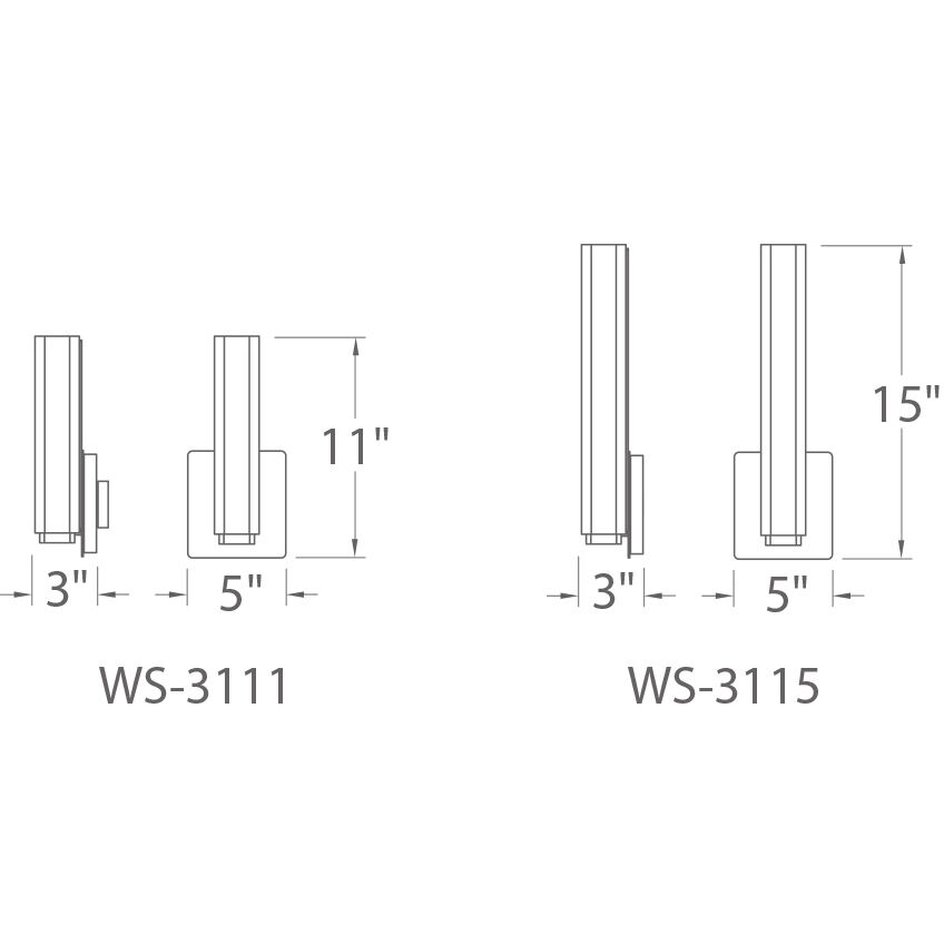 Vogue Wall Sconce Wall Light in 3500K, 11in., Bronze