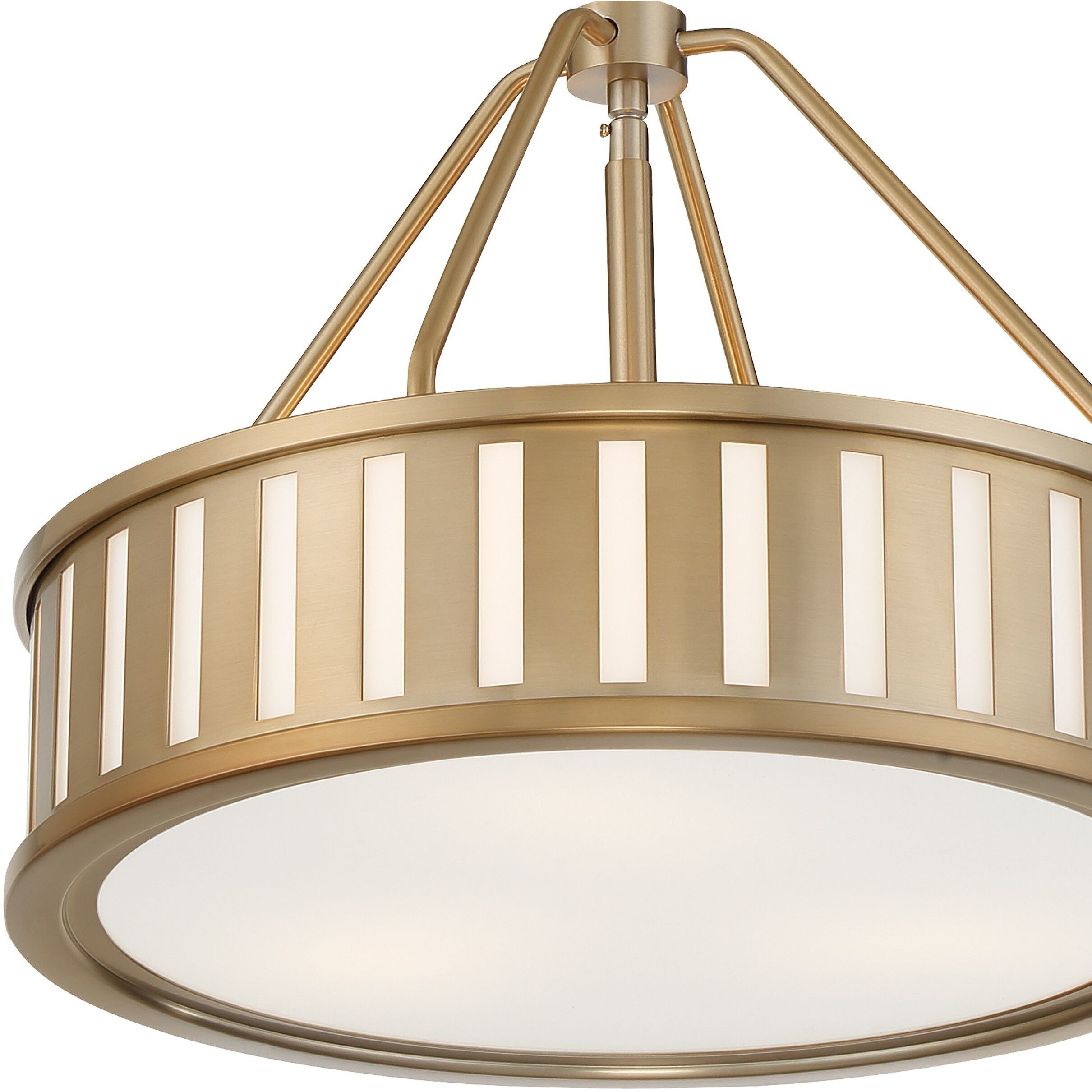 Kendal 3 Light 15.5 inch Vibrant Gold Mini Chandelier Ceiling Light