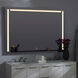 Skylight 48 X 48 inch Black LED Lighted Mirror, Vanita by Oxygen
