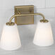 Brody 2 Light 14.5 inch Aged Brass Vanity Light Wall Light