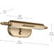 Caillier 13 watt 17.25 inch Champagne Bronze Picture Light Wall Light