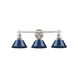 Orwell 3 Light 27 inch Pewter Bath Vanity Wall Light in Navy