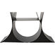 Zaha Matte Black Bookcase