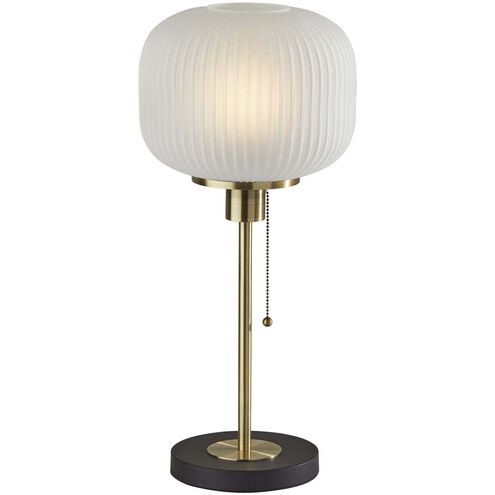 Hazel 22 inch 60.00 watt Antique Brass Table Lamp Portable Light 