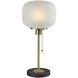 Hazel 22 inch 60.00 watt Antique Brass Table Lamp Portable Light 