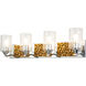 Bocage 4 Light 31 inch PC Bath Light Wall Light in Polished Chrome with Gold