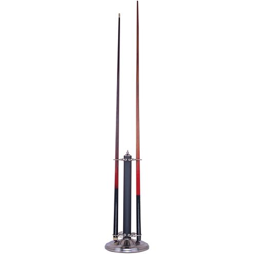 Casual Traditions Black with Satin Nickel Cue Stand in Black/Satin Nickel