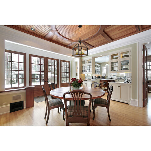 Kirkland 5 Light 20 inch Rustic Mahogany Chandelier Ceiling Light