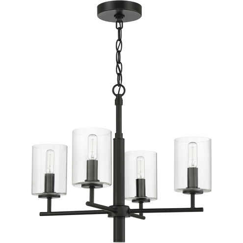 Hailie 4 Light 20 inch Flat Black Chandelier Ceiling Light
