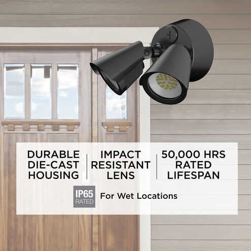 Pratt LED 5 inch Bronze Outdoor Wall Sconce