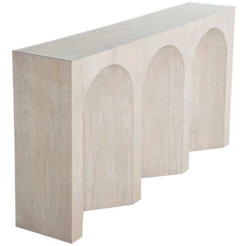 Arlee 60 X 12 inch Cerused Light Natural Console Table