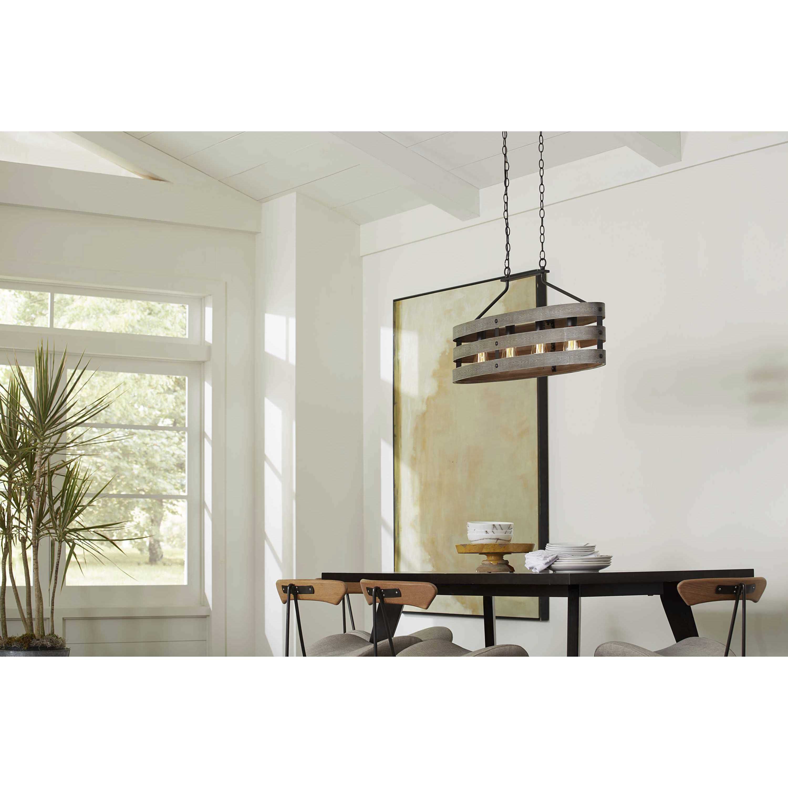 Gulliver 4 Light 39 inch Graphite Linear Chandelier Ceiling Light