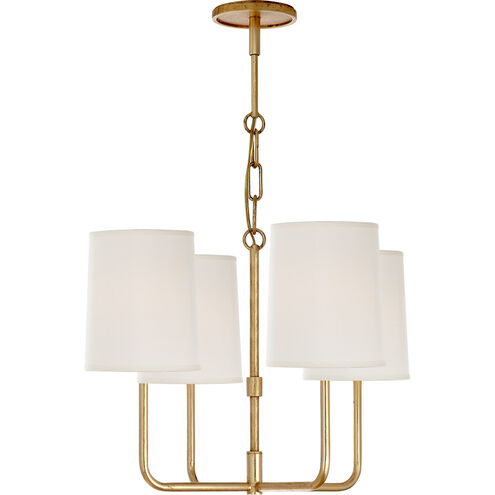 Barbara Barry Go Lightly 4 Light 19.75 inch Gild Chandelier Ceiling Light in Silk, Small