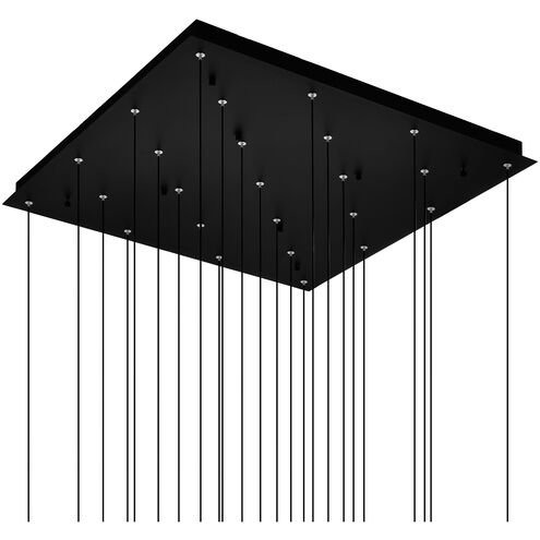 Greta LED 28 inch Black Chandelier Ceiling Light