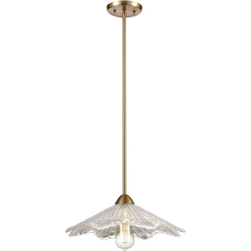 Radiance 1 Light 16 inch Satin Brass Pendant Ceiling Light