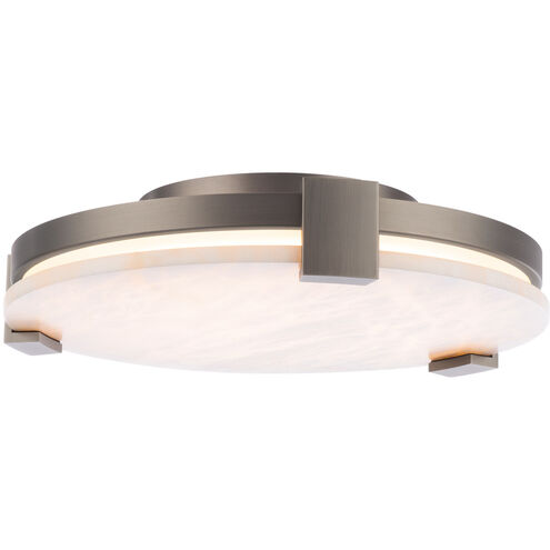 Catalonia 1 Light 16.63 inch Antique Nickel Flush Mount Ceiling Light in 17in.